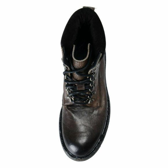 Dolce & Gabbana Men\'s Leather Military Boots Shoes main image 5